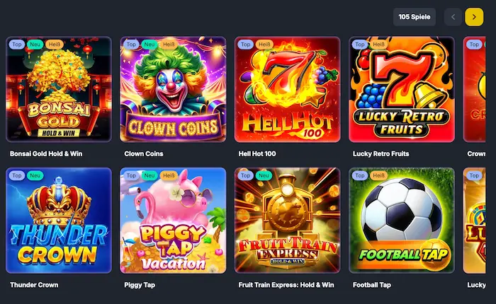 Jackpoty Casino games